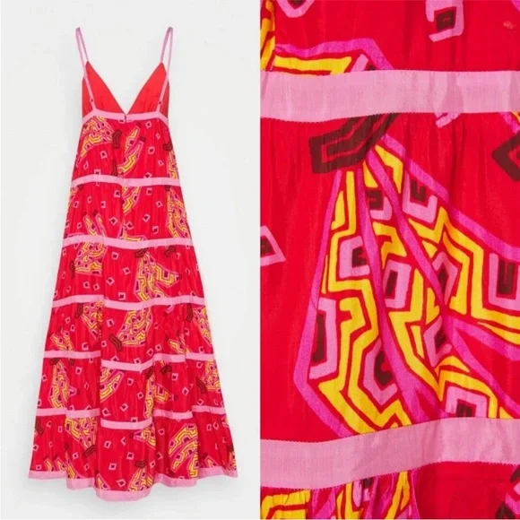 FARM Rio Tiki Bananas Maxi Tiered Dress for Anthropologie - Picture 6 of 9